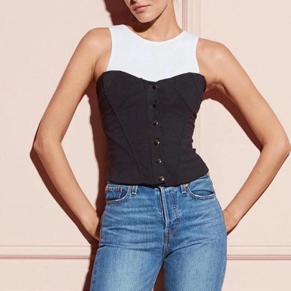fleur de mal snap corset top